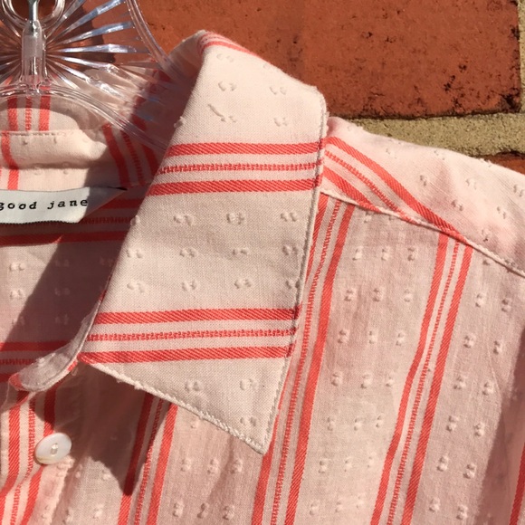 Orange Striped Revolve The Good Jane Front Tied Lewis Crop Top - Picture 14 of 16